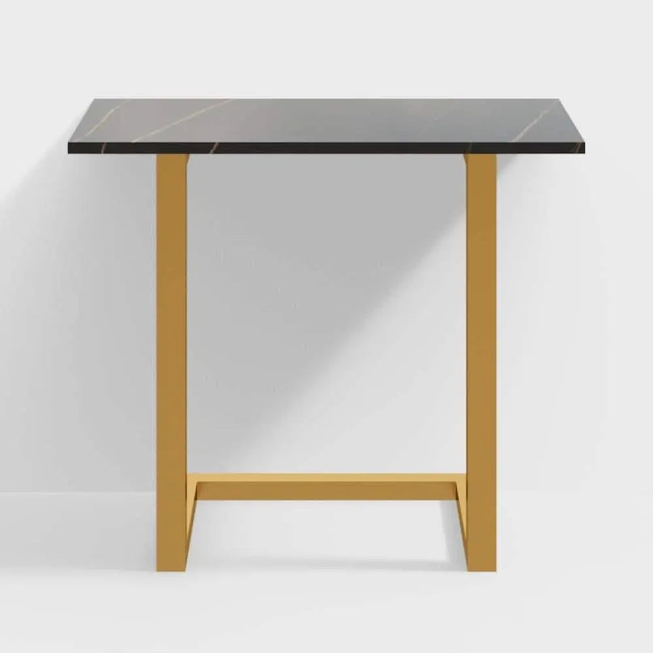 ترابيزة جانبية معدن بسطح جرانيت، 60*35*50 سم