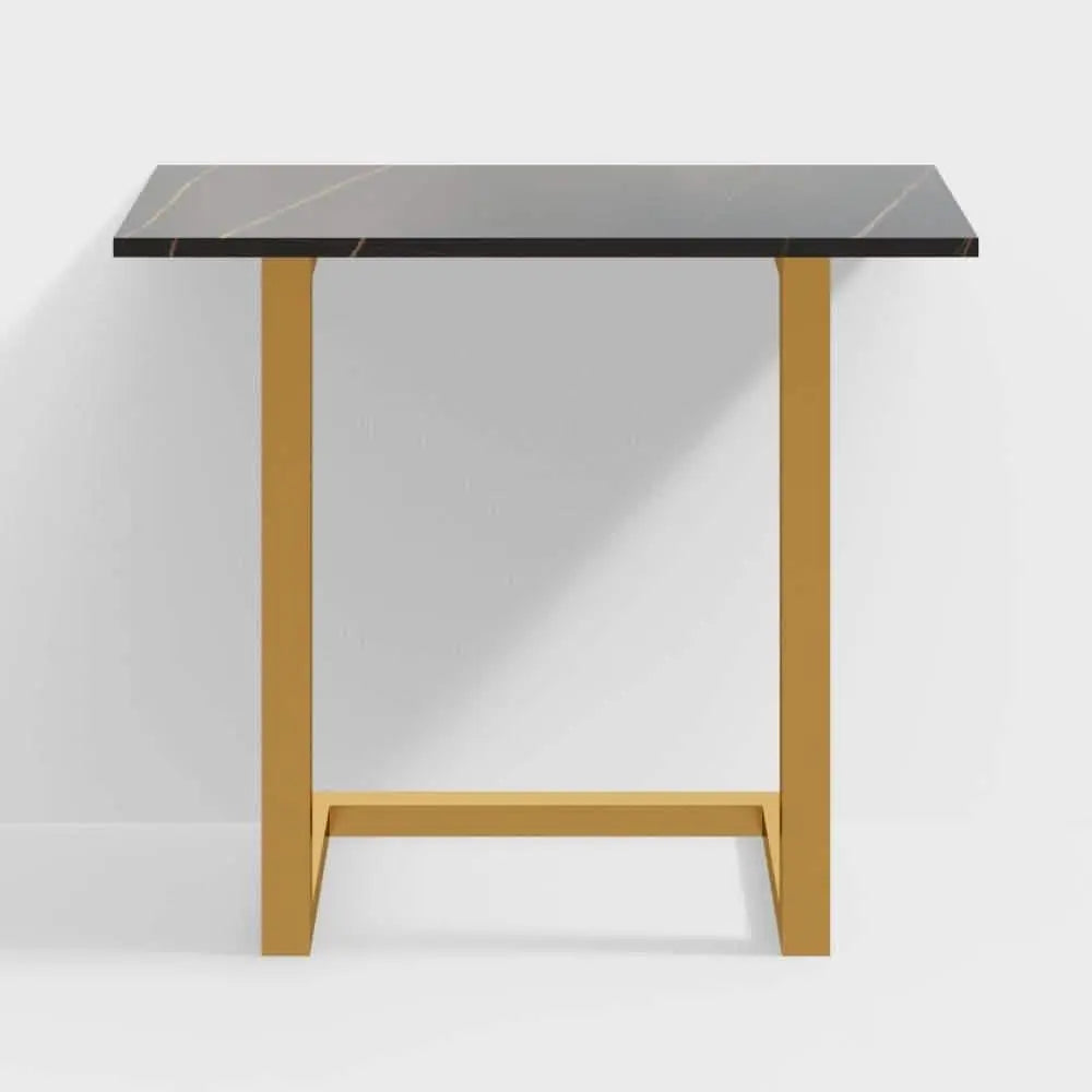 ترابيزة جانبية معدن بسطح جرانيت، 60*35*50 سم