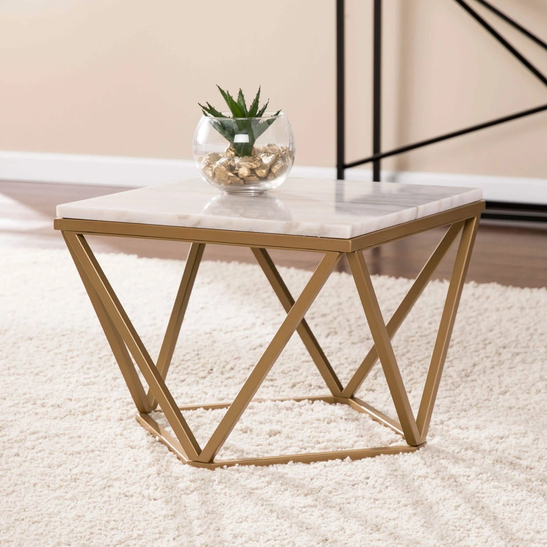 ترابيزة جانبية معدن 60*60*45 سم - CH219 Cityhome