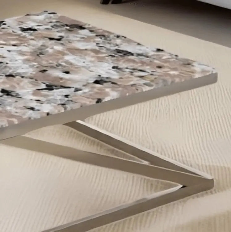 ترابيزة قهوة بسطح جرانيت 60*60*45 سم - LUS23 - Homix