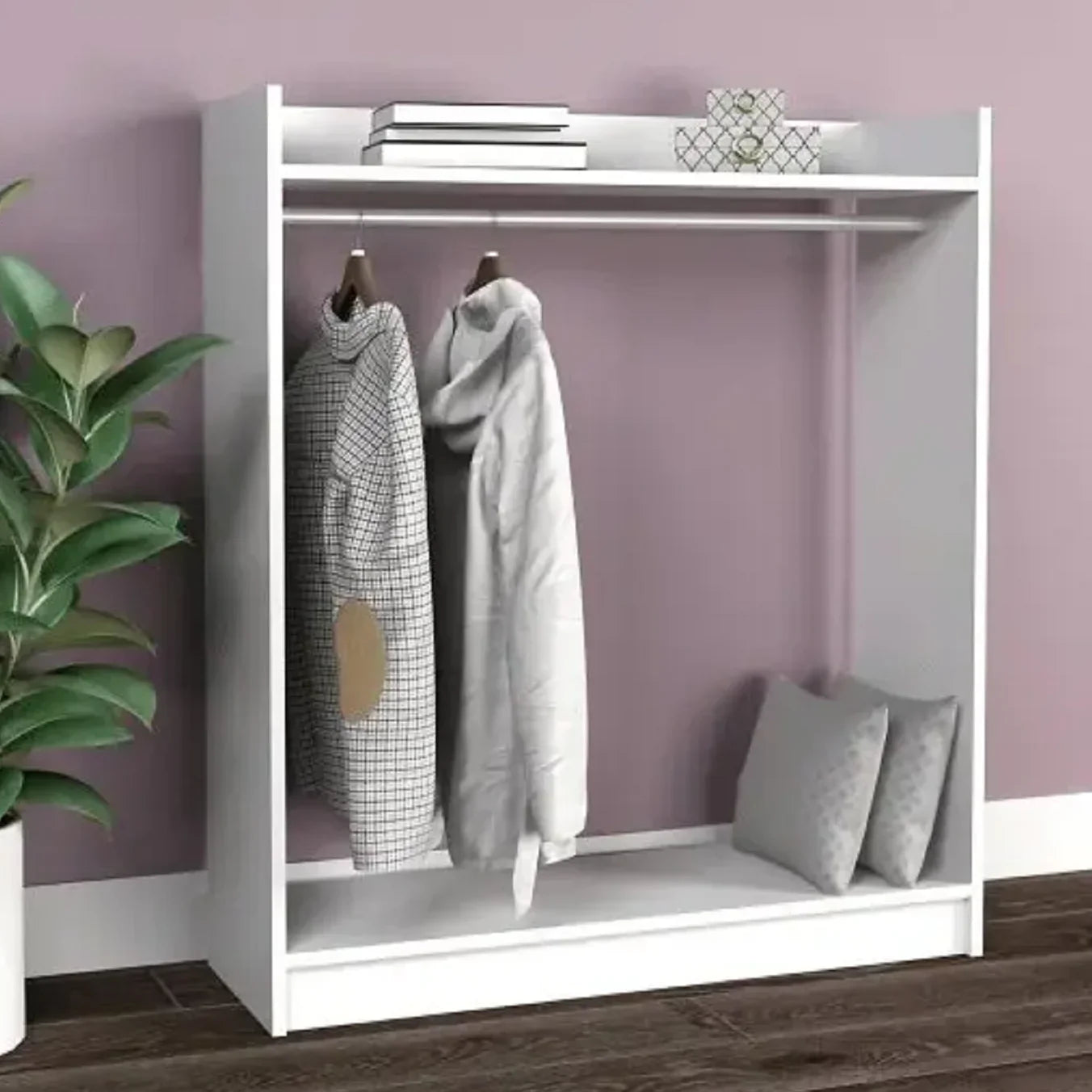 شماعة ملابس خشب ام دي اف، 100*35*120 سم