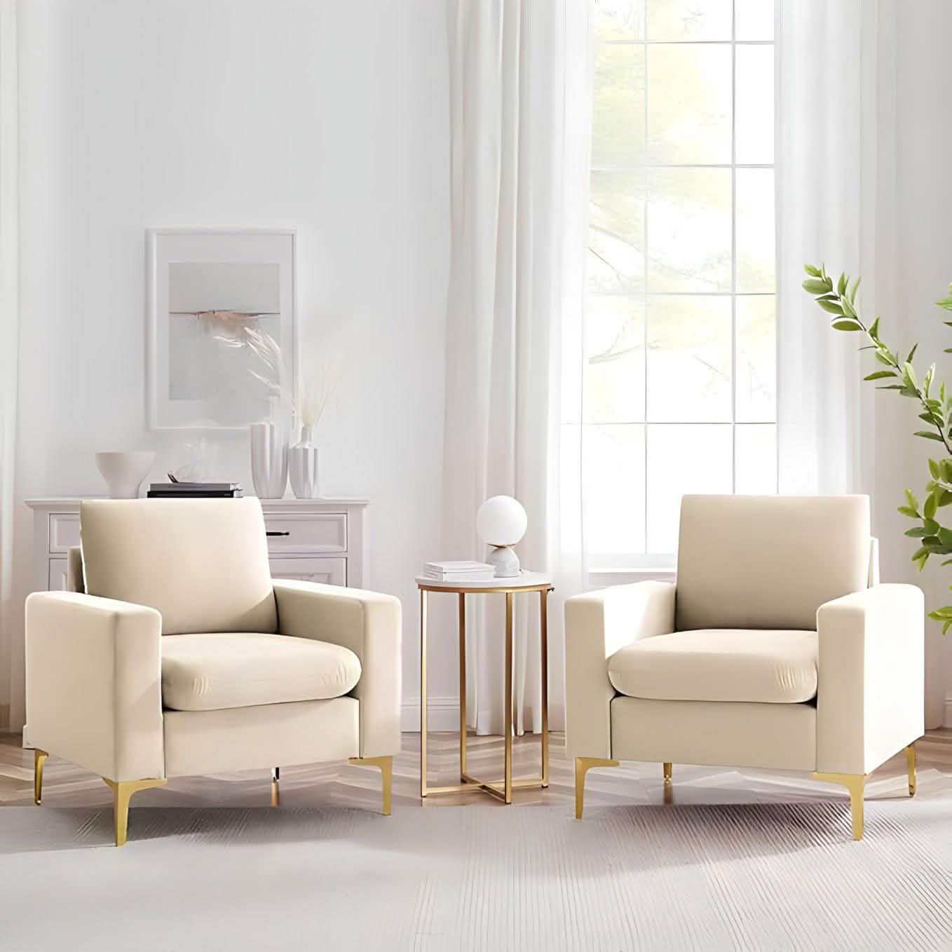 كرسيين خشب زان 85*80*75 سم - MAS46 Al-Masa