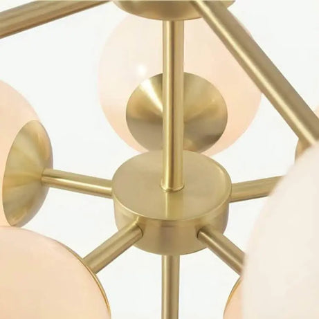 نجفة معدن و زجاج، 61*52 سم