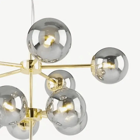 نجفة معدن و زجاج، 61*52 سم