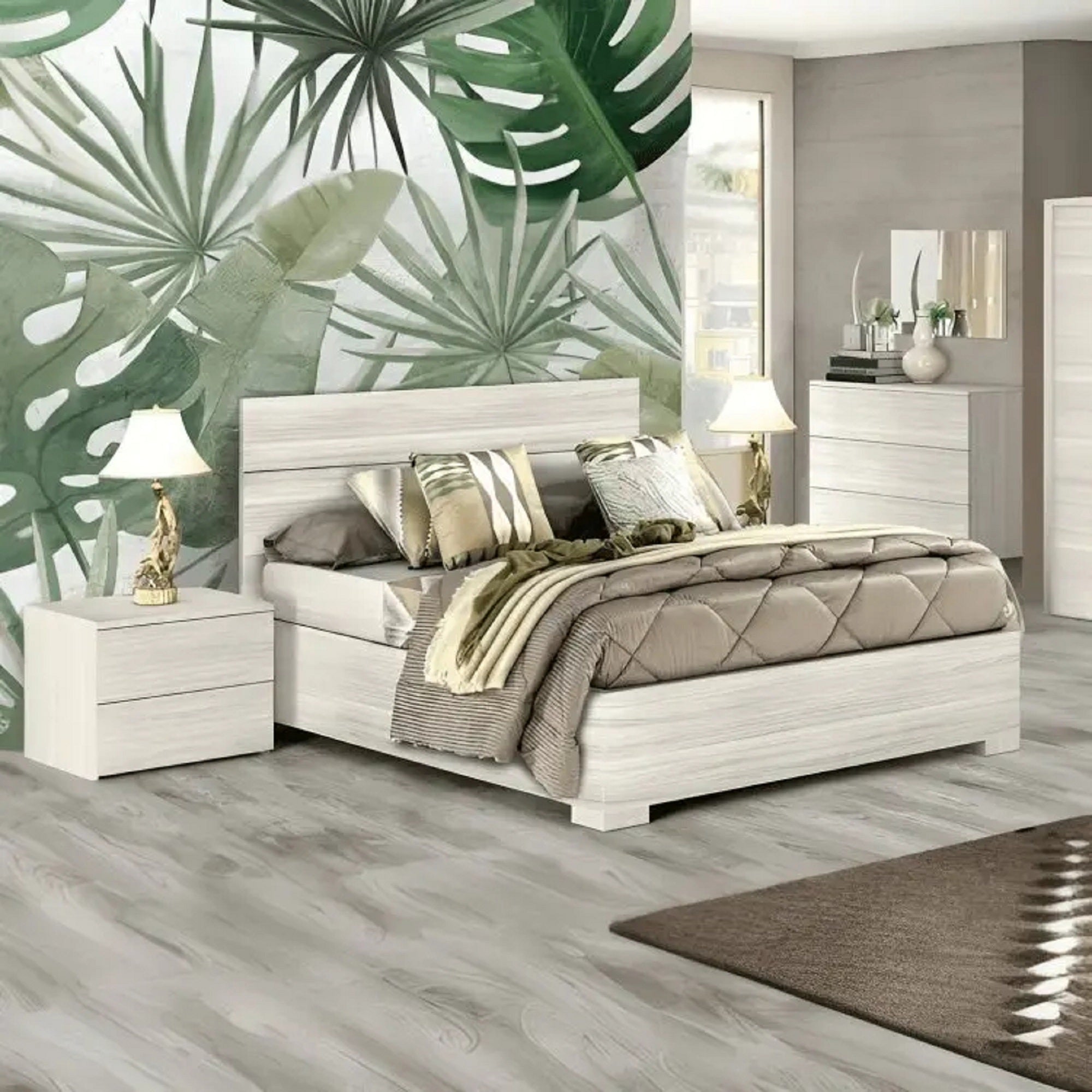 سرير كينج ام دي اف اسباني، 160*200*35 سم