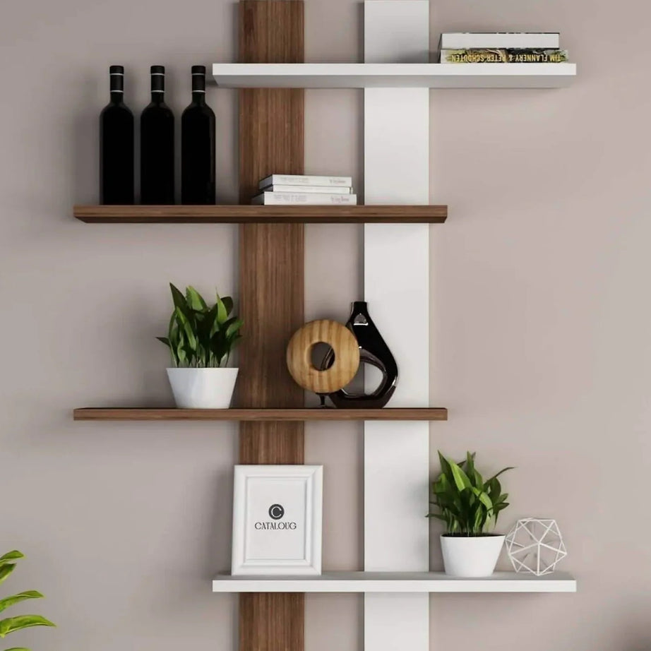 رف حائط ام دي اف، 85*15*110 سم