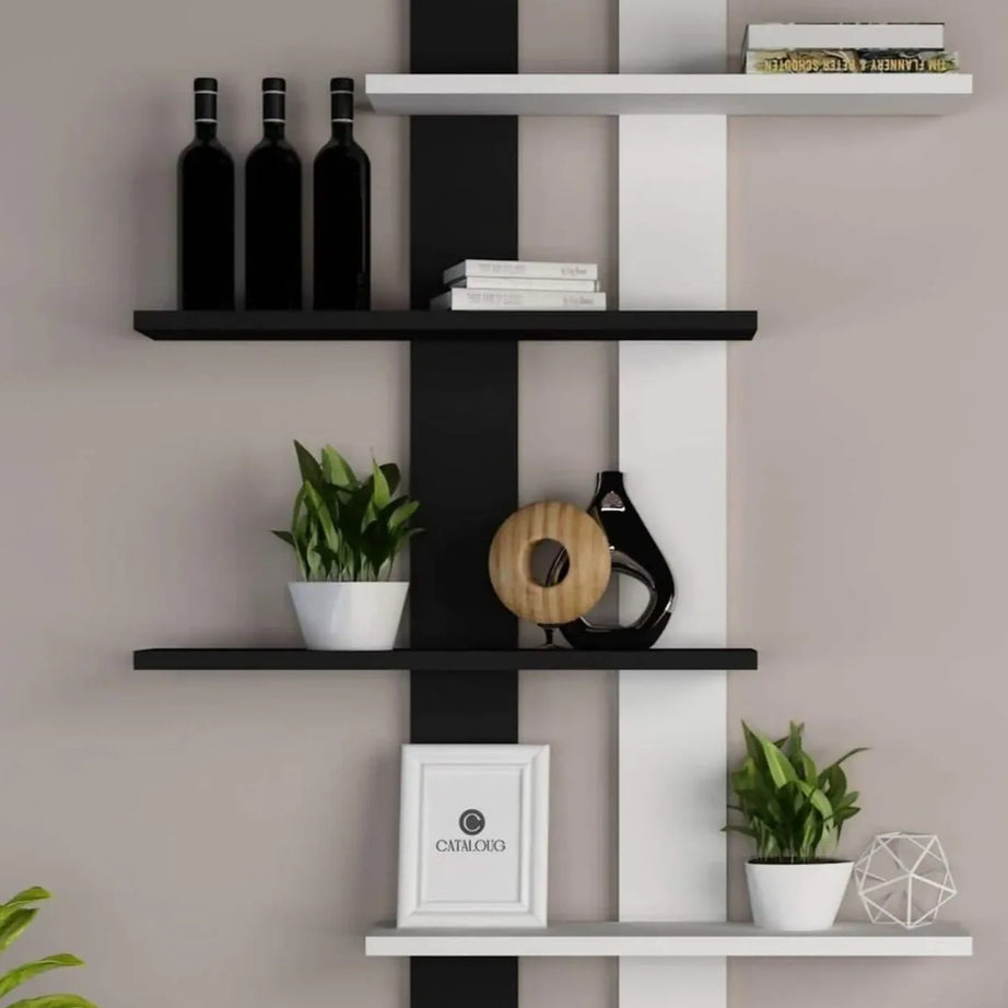 رف حائط ام دي اف، 85*15*110 سم