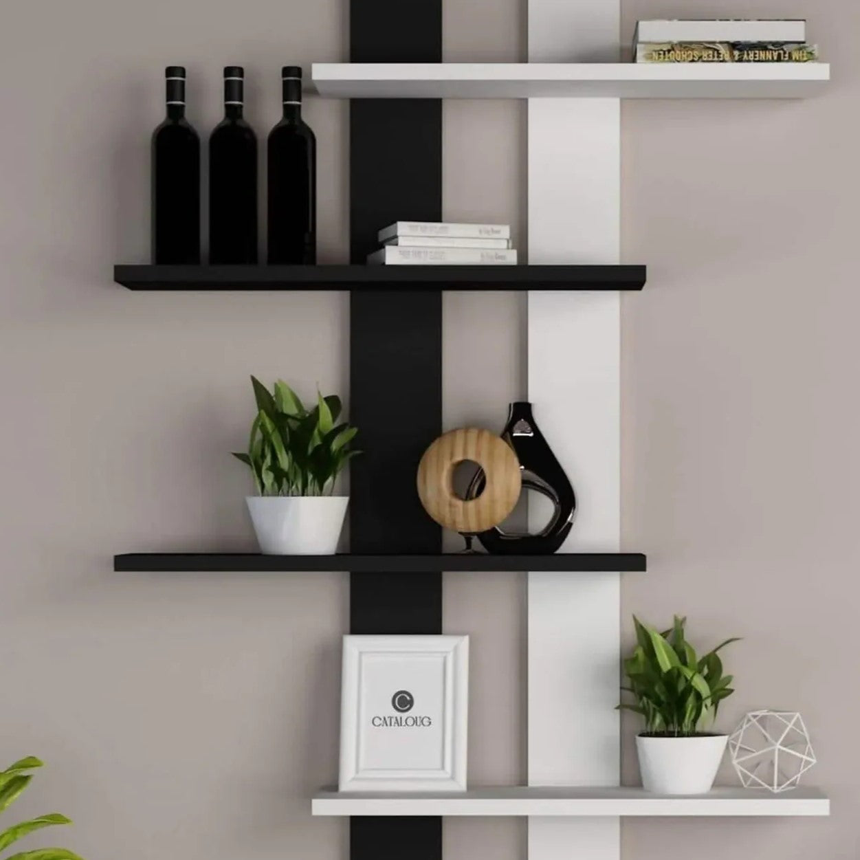 رف حائط ام دي اف، 85*15*110 سم