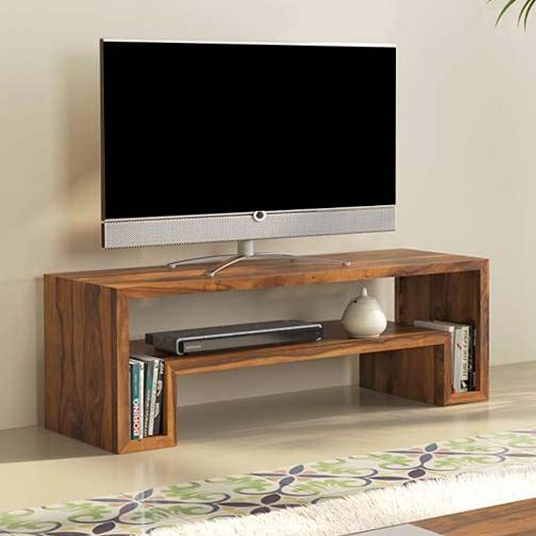 ترابيزة تليفزيون خشب ام دي اف، 100*30*60 سم