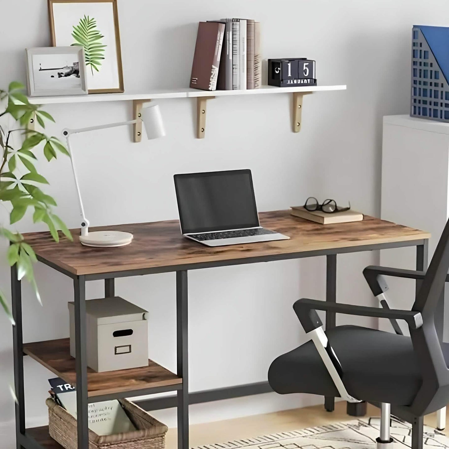 مكتب معدن، 120*60*75 سم