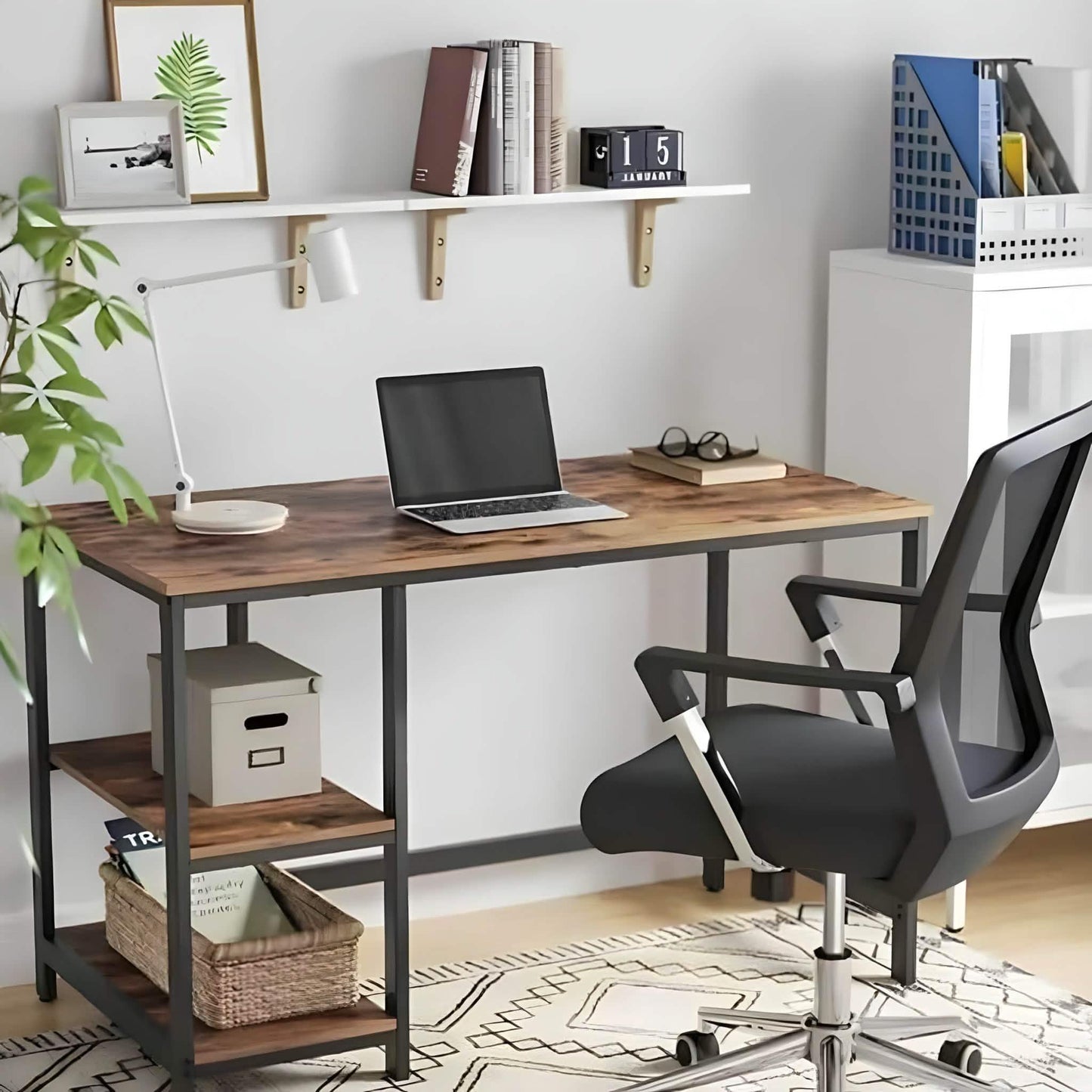 مكتب معدن، 120*60*75 سم