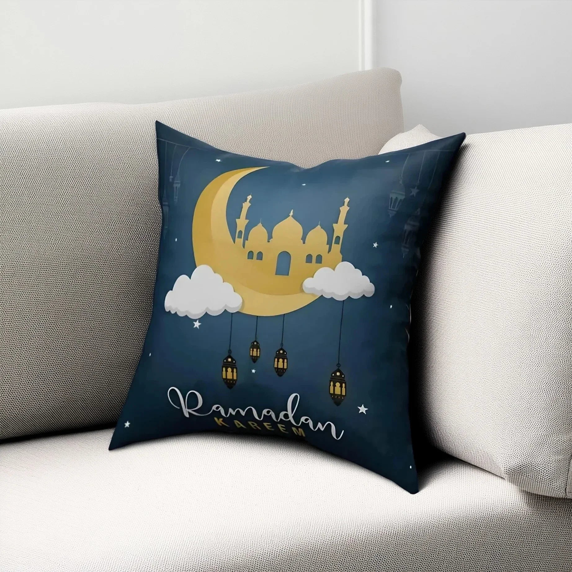 كوشن رمضانية بوليستر، 40*40 سم