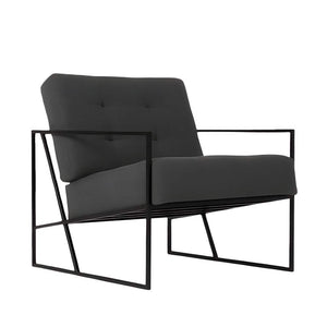 كرسي معدن و قماش 65*70*80 سم - RON148 Royal Iron