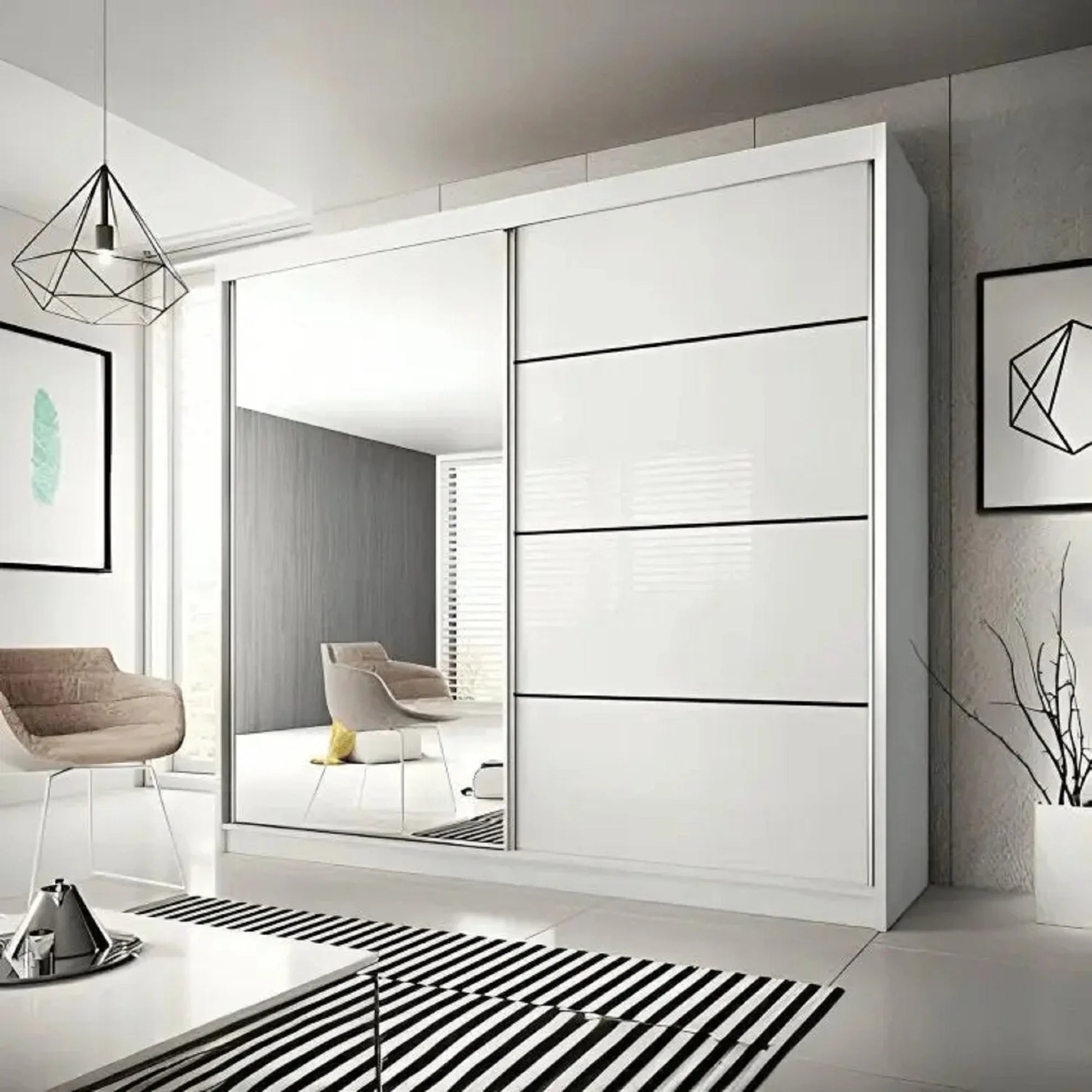 دولاب خشب ام دي اف، 200*60*220 سم