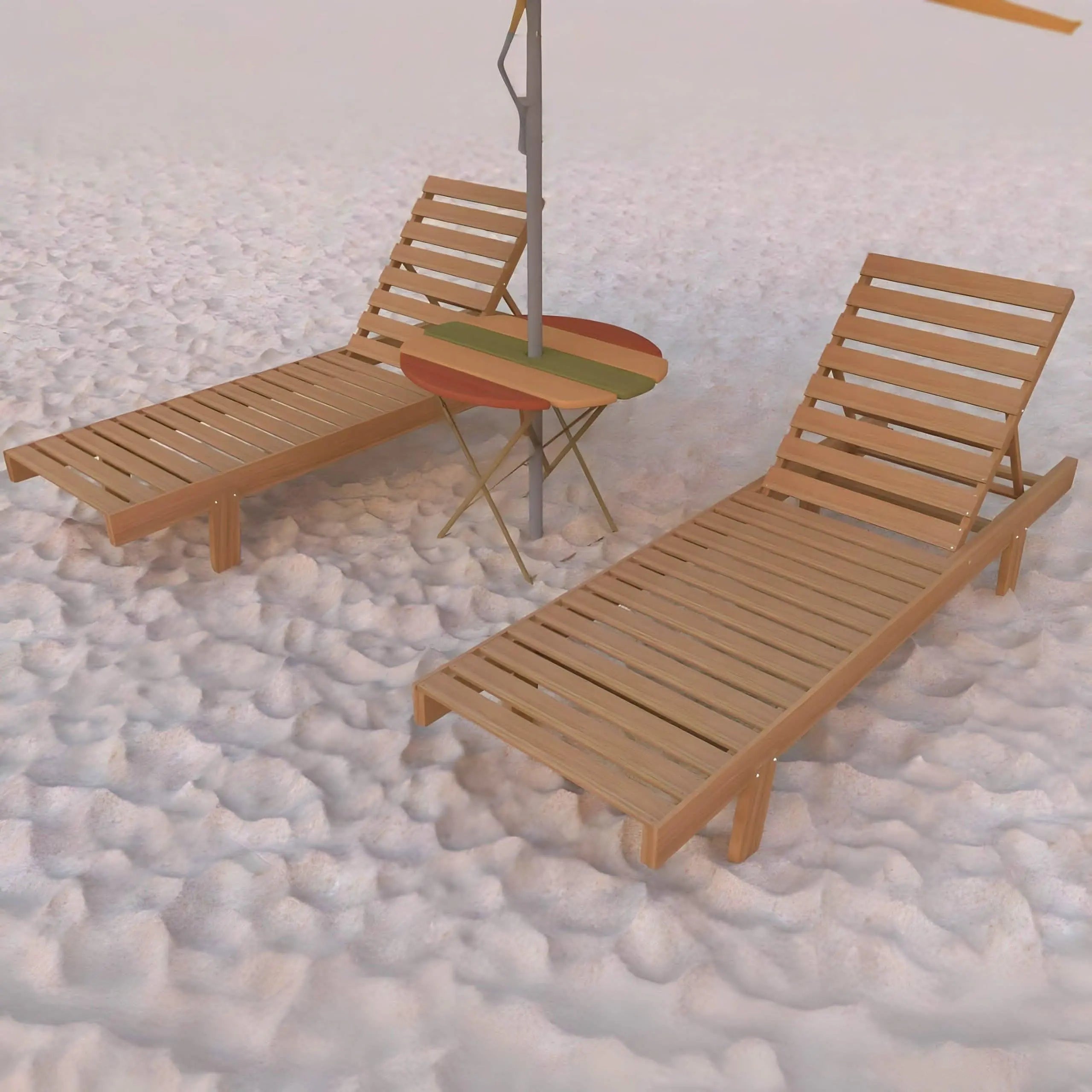 تسوق الأن من هومكس  شيزلونج خشب زان أحمر 65*200*35 سم - MAR4 بأفضل سعر وأفضل جودة