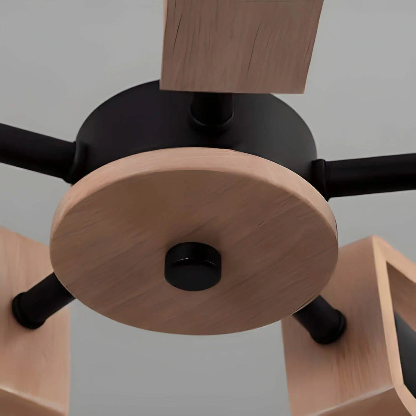 نجفة معدن و خشب، 65*35 سم