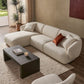 Red beech wood corner sofa, 300*200*75 cm
