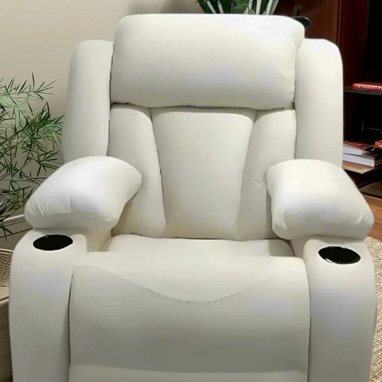 كرسي استرخاء ليزي بوي خشب زان، 100*90*105 سم - أبيض