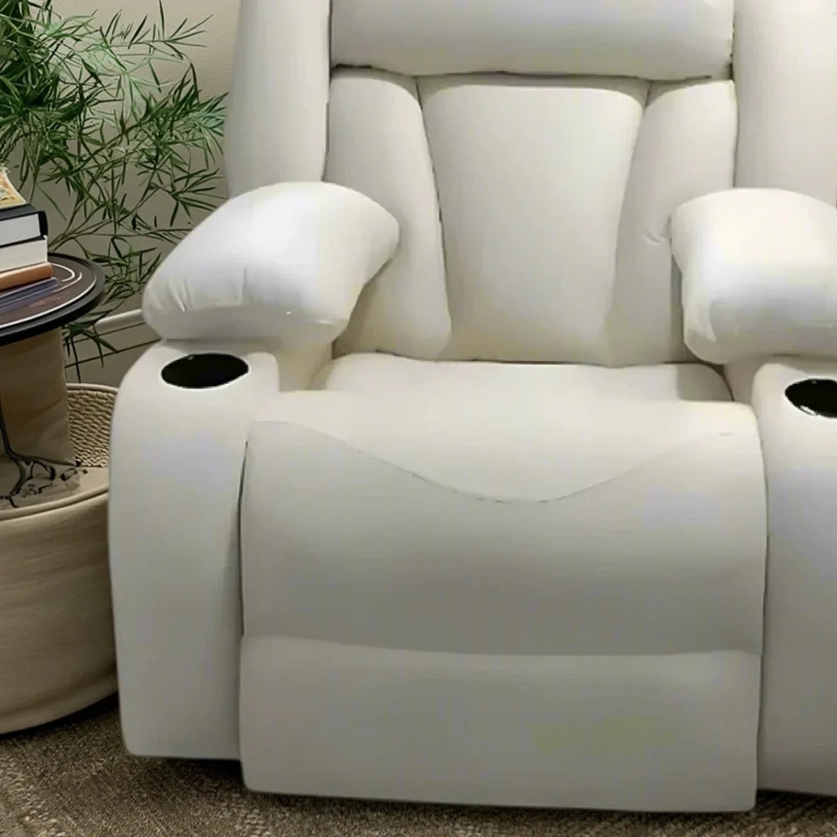 كرسي استرخاء ليزي بوي خشب زان، 100*90*105 سم - أبيض