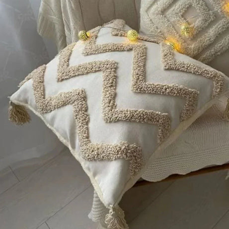 كوشن مكرمية قطن، 40*40 سم