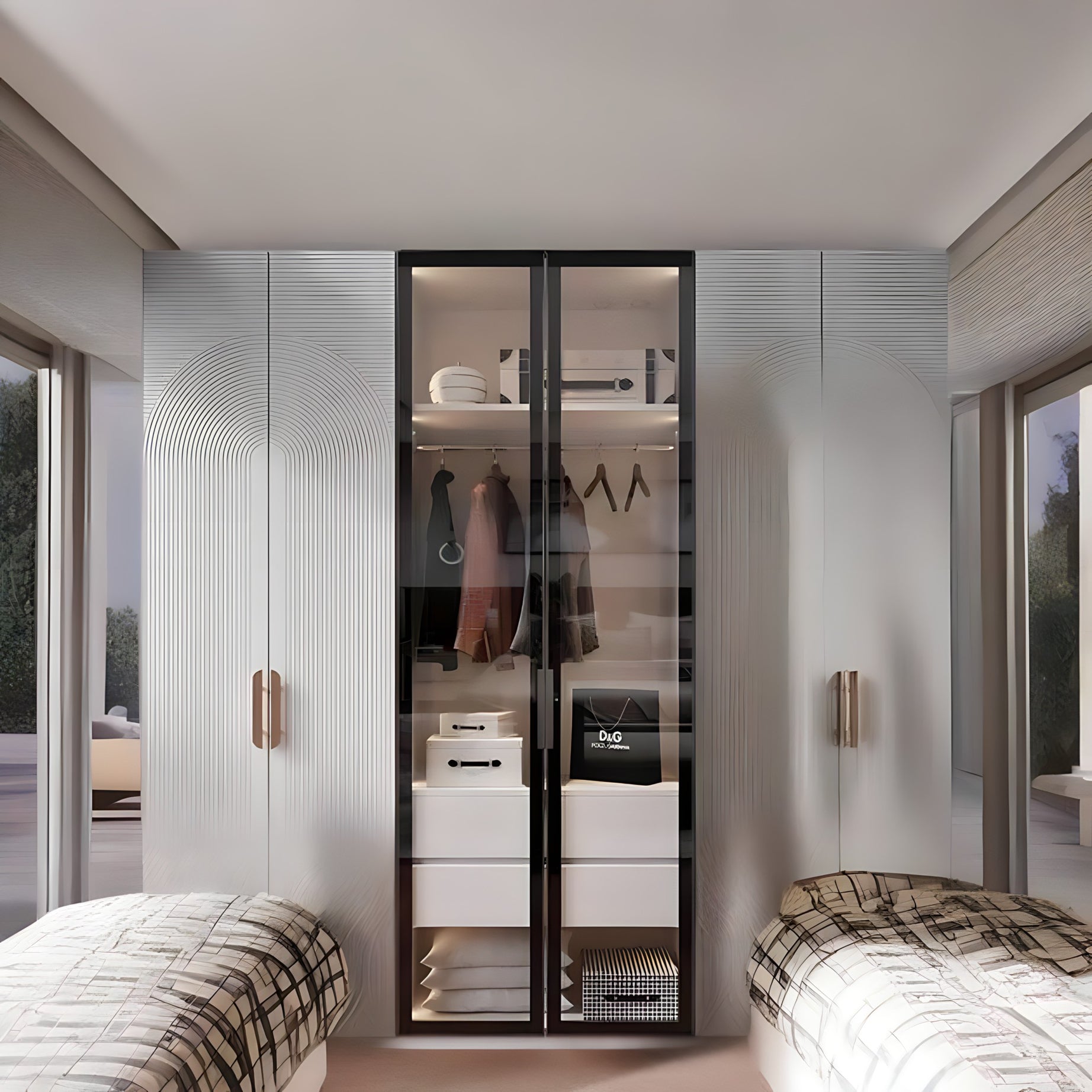 دريسينج خشب كونتر 220*60*220 سم - CORA81 Decora Furniture
