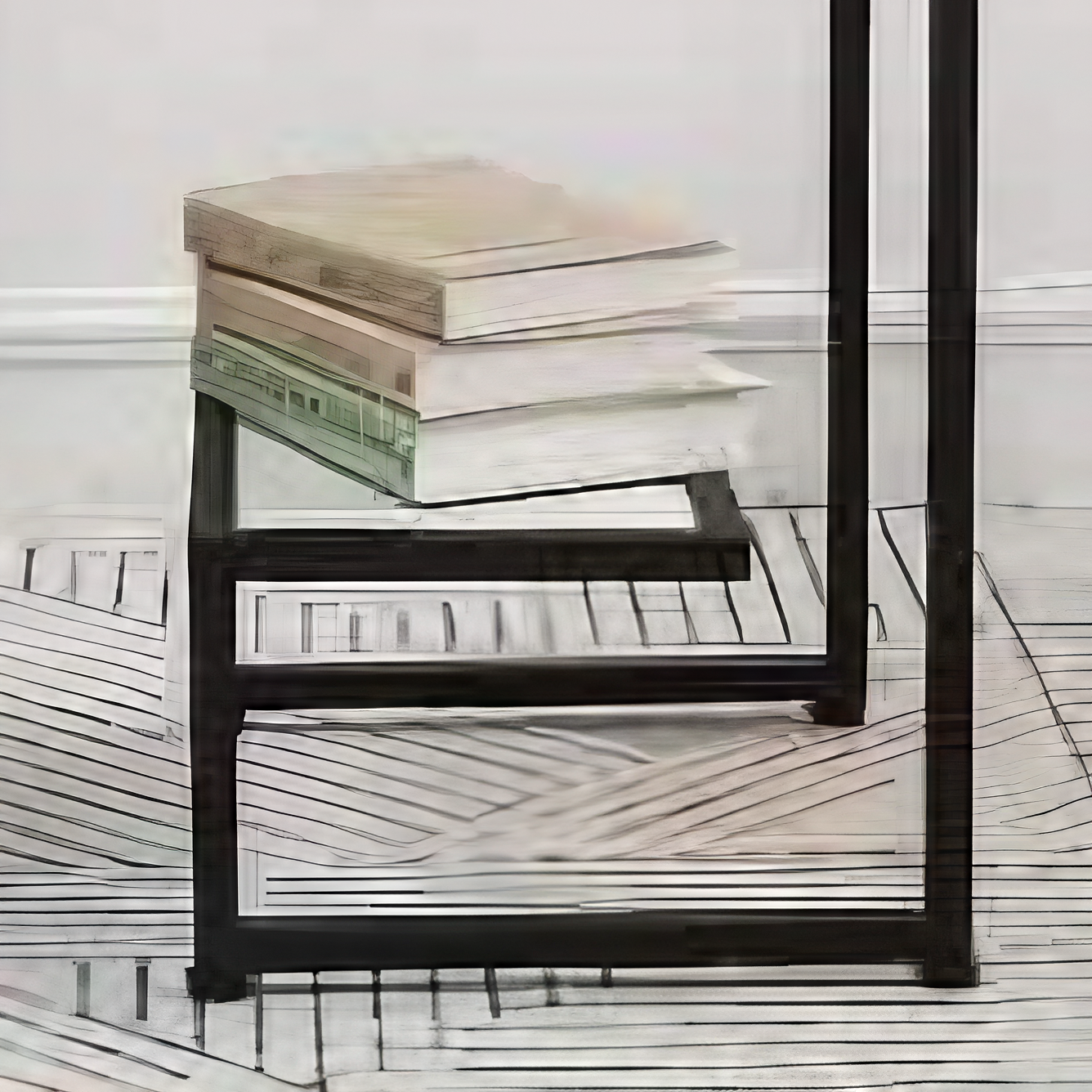 ترابيزة جانبية ستيل بسطح رخام، 35*45*50 سم