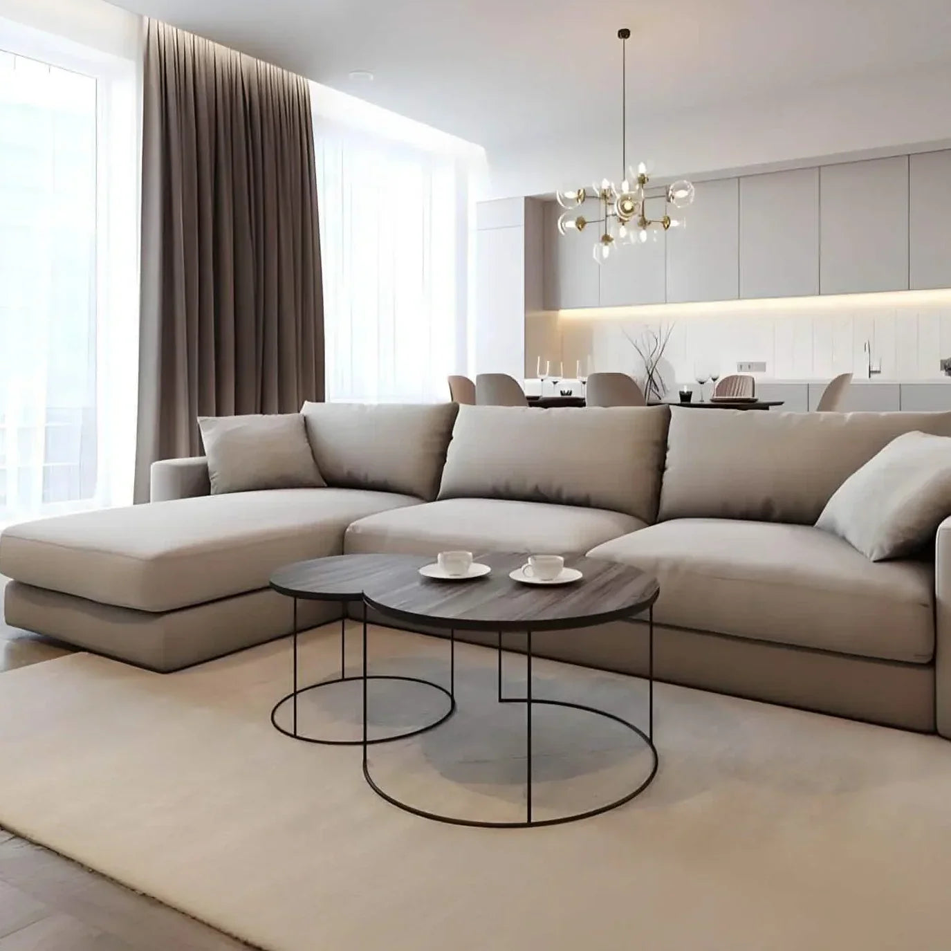 ركنة خشب موسكي، 250*200*80 سم