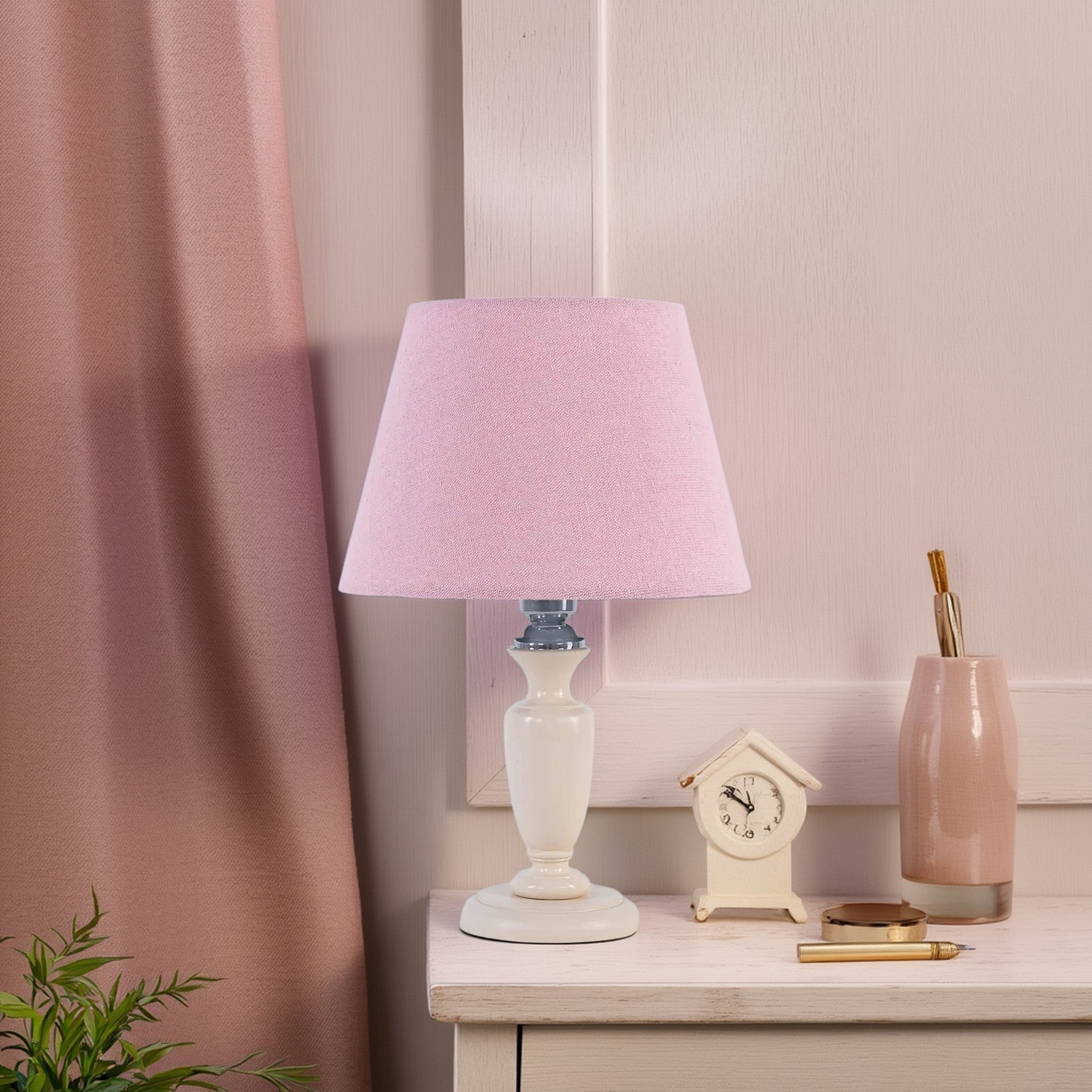 أباجورة خشب زان، 25*43 سم 