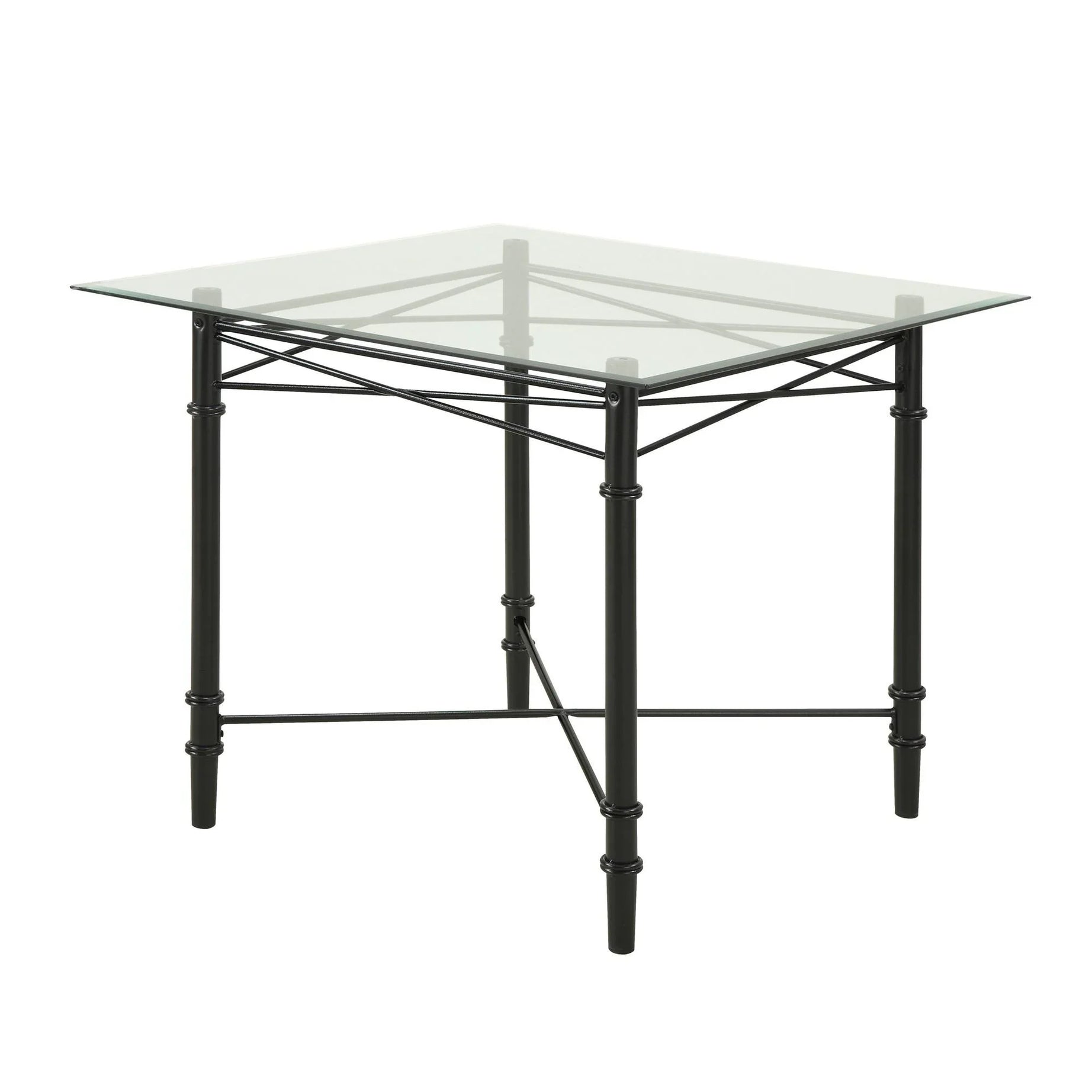 سفرة معدن و زجاج مع 4 كراسي - RON309 Royal Iron