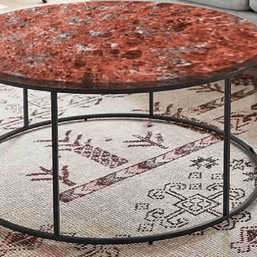 ترابيزة قهوة بسطح جرانيت، 70*45 سم