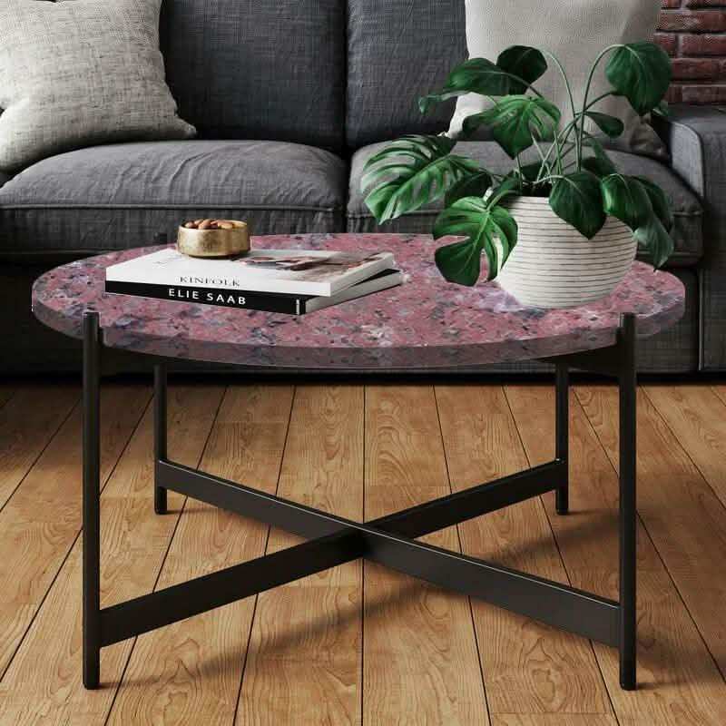 ترابيزة قهوة بسطح جرانيت 70*50 سم - LUS28 - Homix