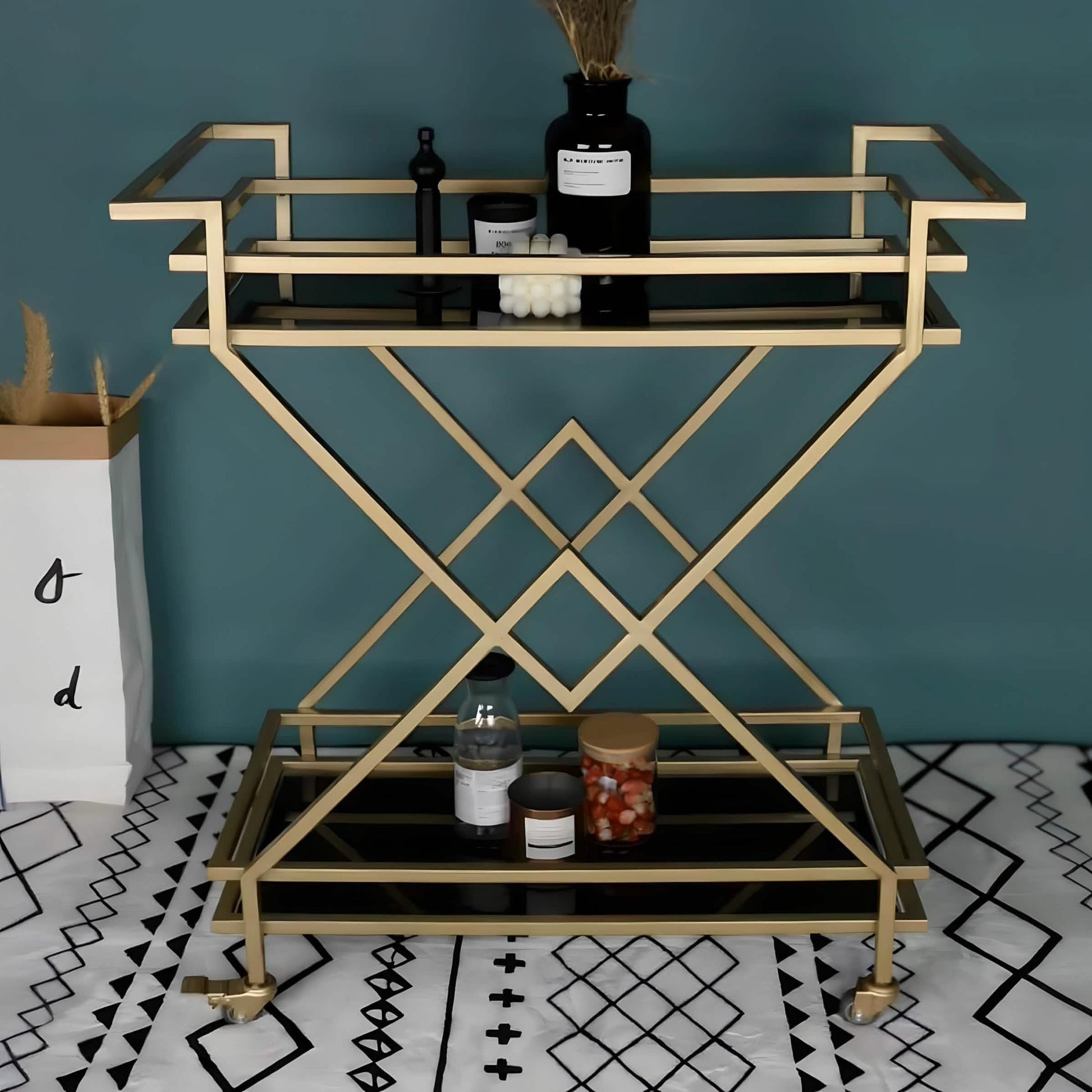 ترابيزة جانبية ستيل، 80*40*85 سم