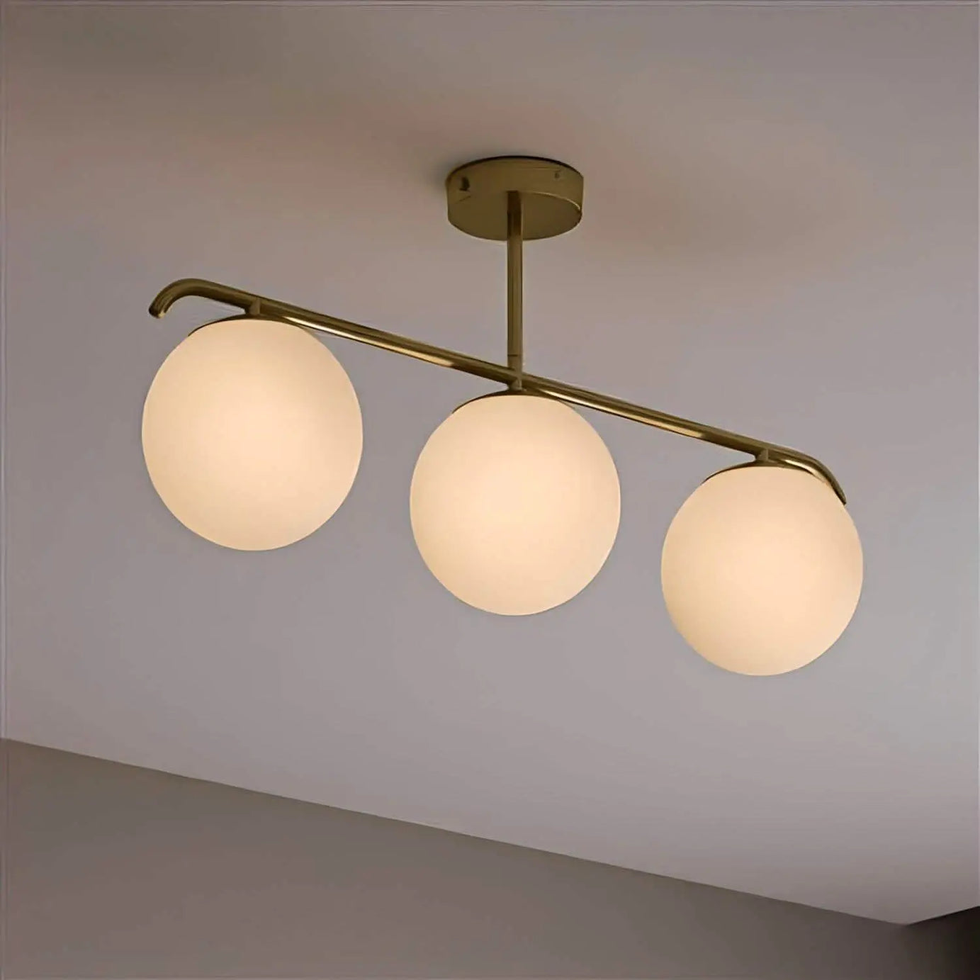 نجفة معدن وزجاج، 70*30سم