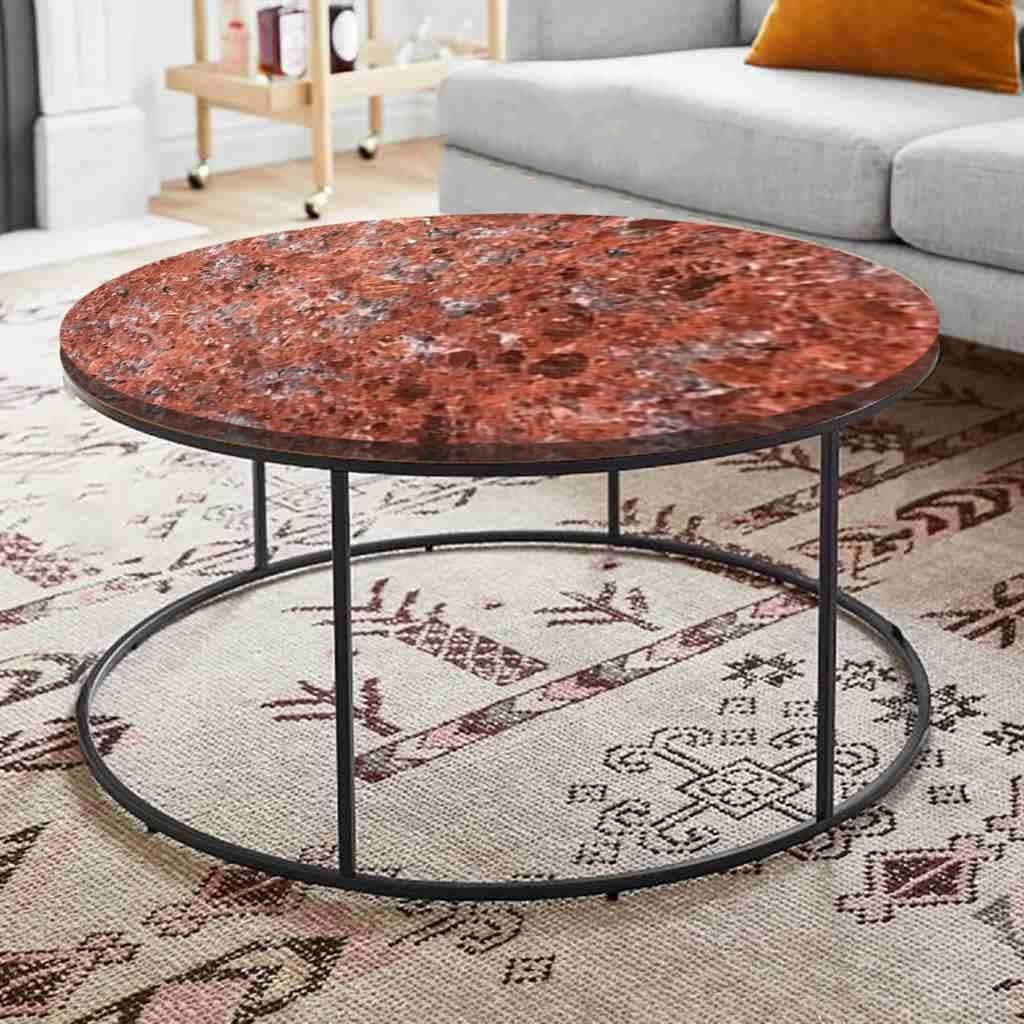 ترابيزة قهوة بسطح جرانيت 70*45 سم - LUS53 - Homix