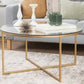 ترابيزة قهوة بسطح زجاج 70*45 سم - STA69 - Homix