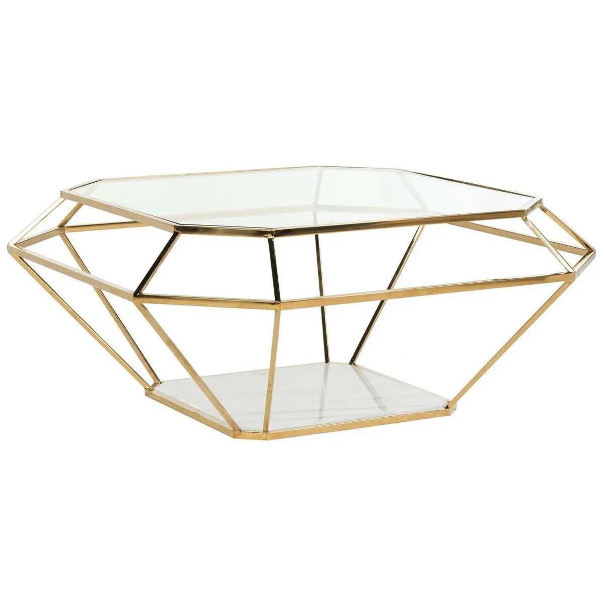 ترابيزة قهوة زجاج 70*70*50 سم - RON79 Royal Iron