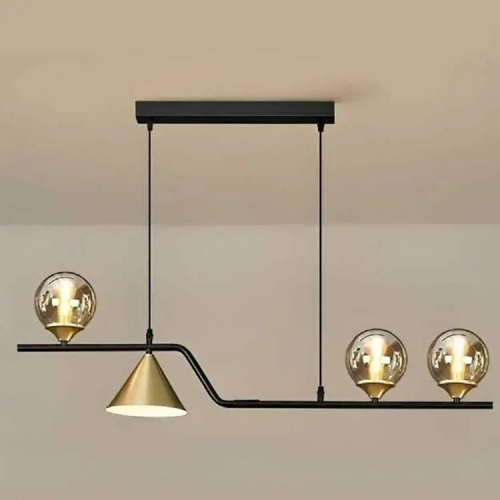 نجفة معدن و زجاج، 100*120 سم