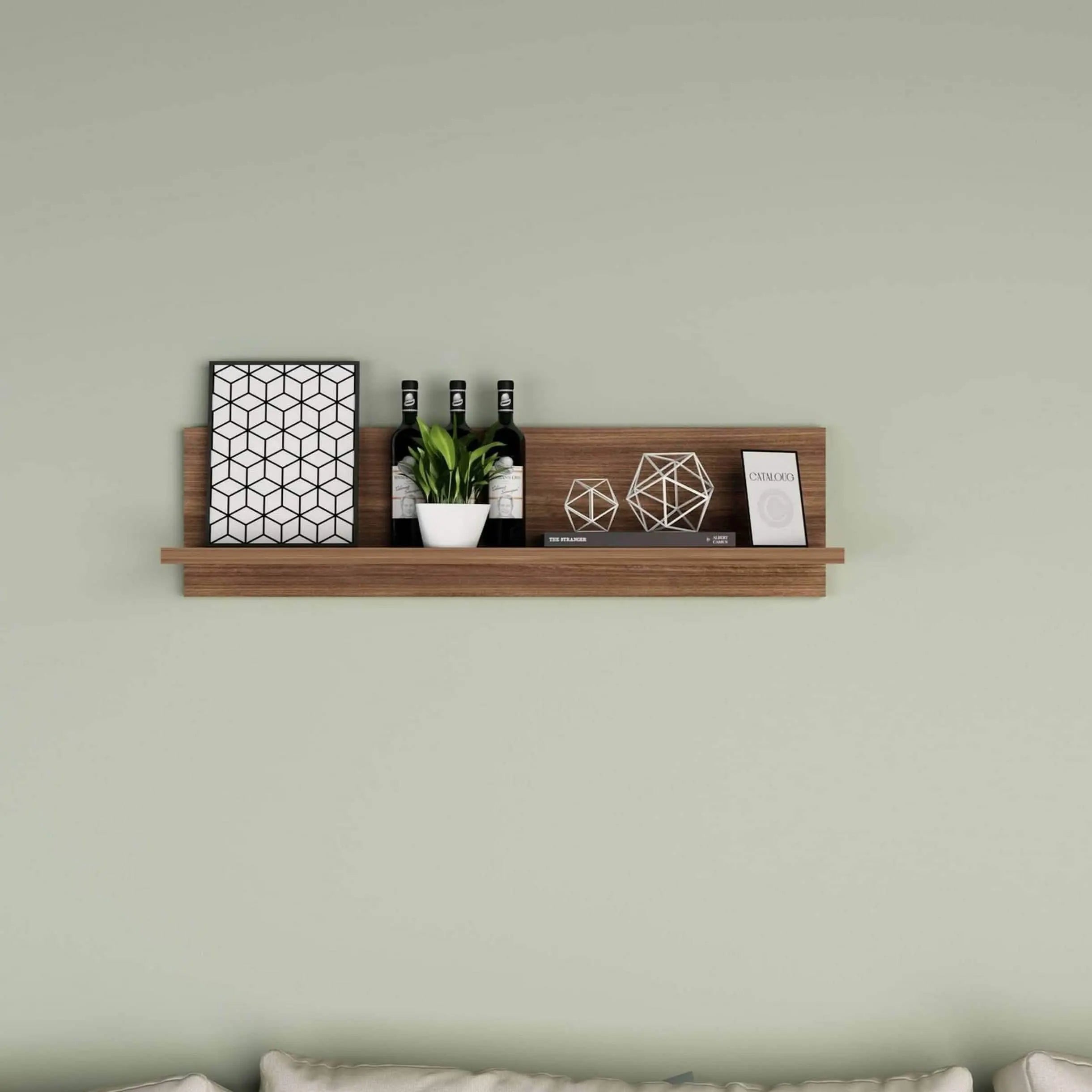 رف حائط ام دي اف، 75*15*20 سم