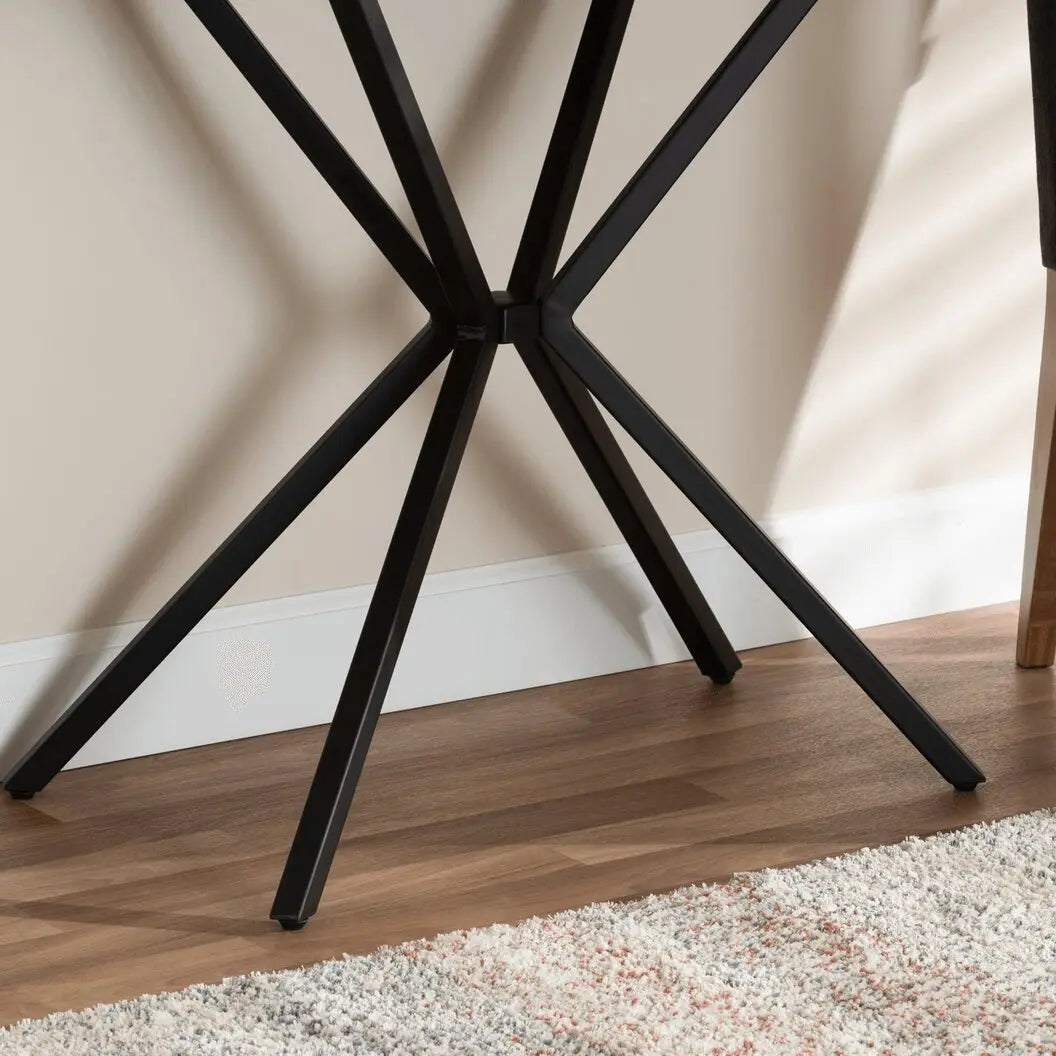 كونسول معدن بسطح خشب، 75*40*85 سم