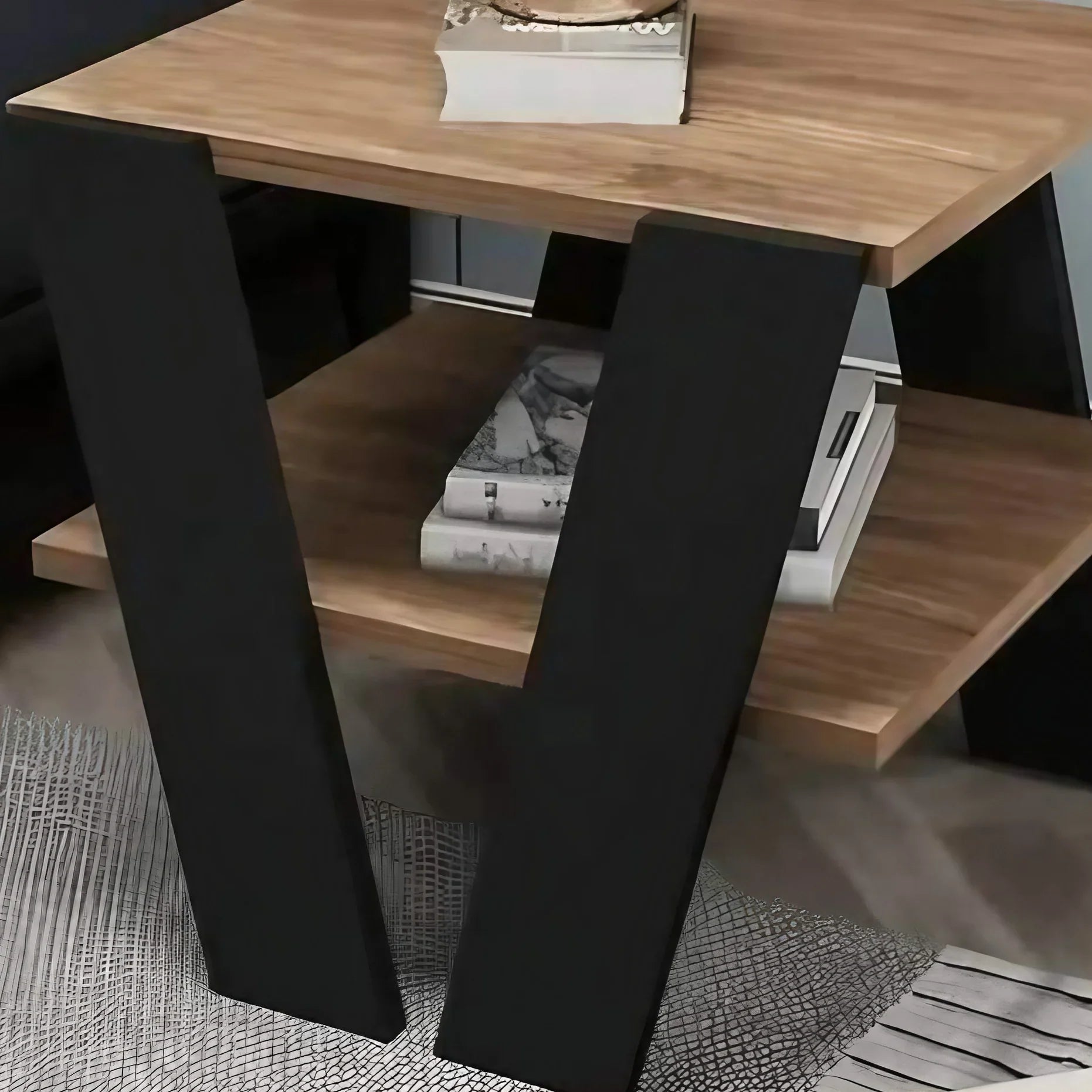 ترابيزة جانبية ام دي اف، 40*40*50 سم