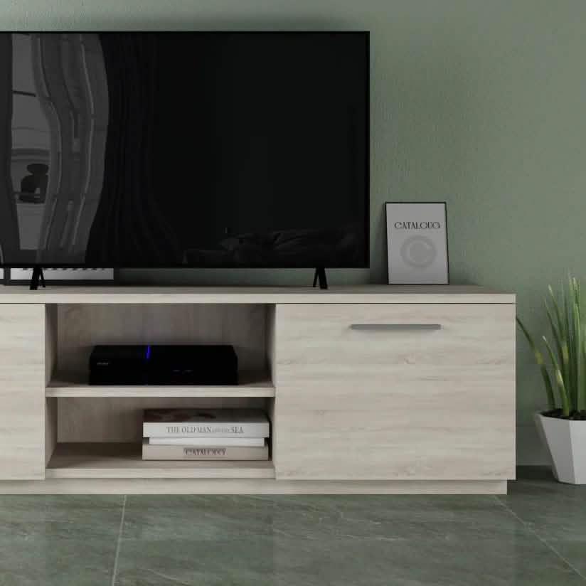 ترابيزة تليفزيون ام دي اف، 140*55*35 سم