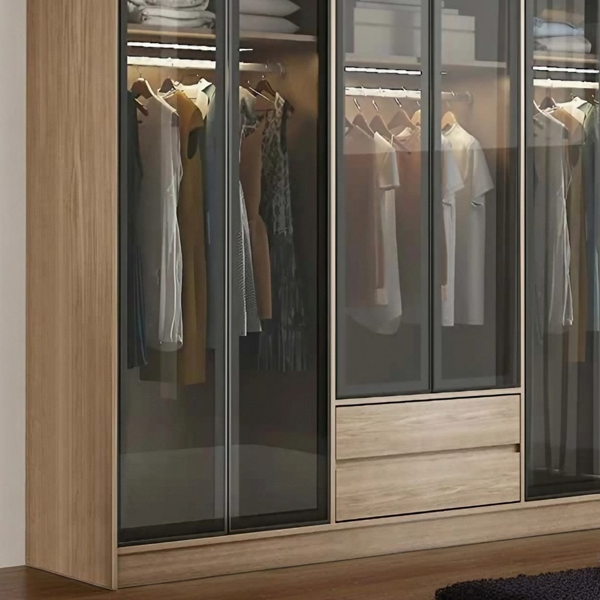 دريسينج خشب ام دي اف أسباني، 240*54*200 سم