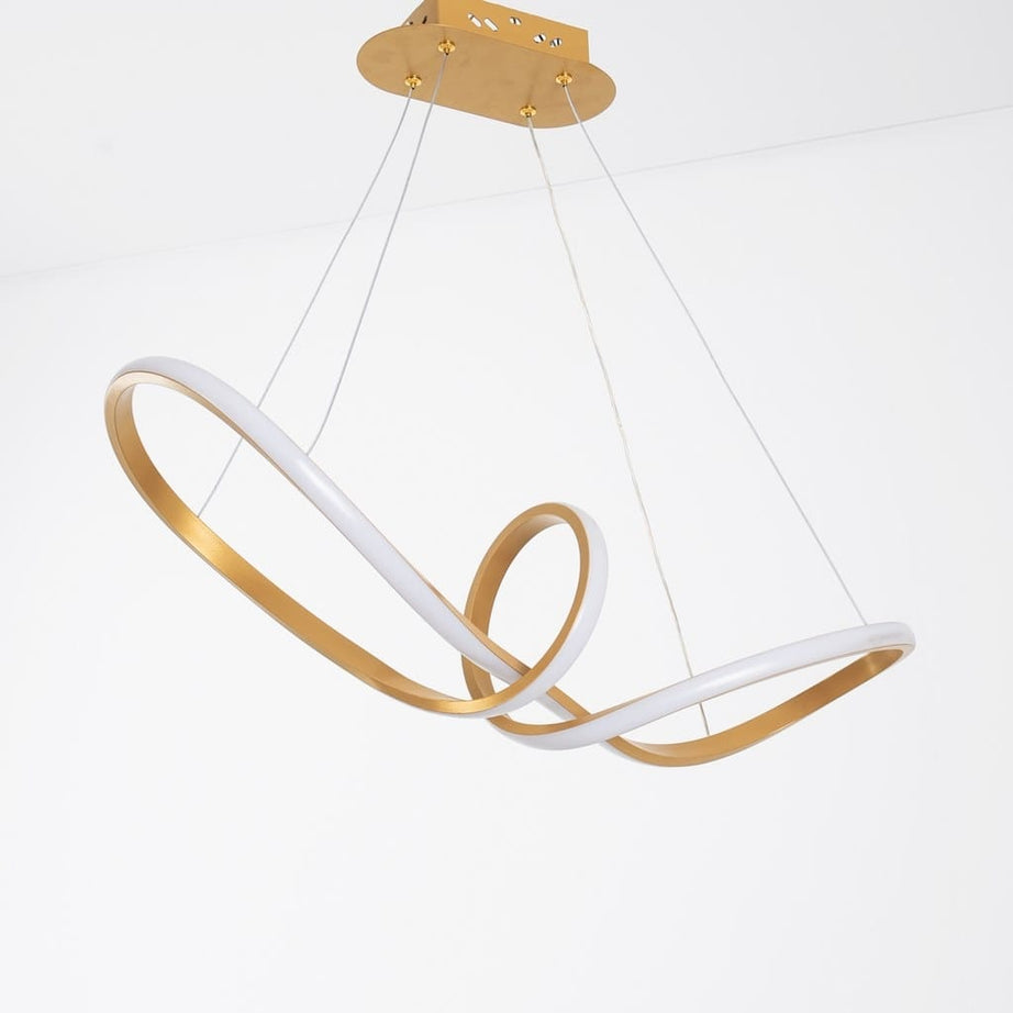 نجفة معدن - اكلريك، 60*60 سم- ذهبي