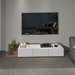 ترابيزة تليفزيون خشب ام دي اف، 180*35*28 سم