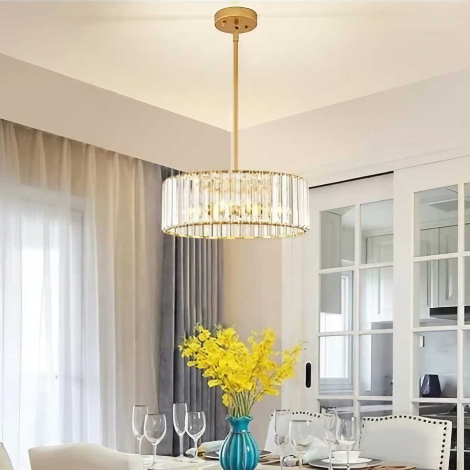 نجفة ستيل - كريستال، 30*70 سم- ذهبي 