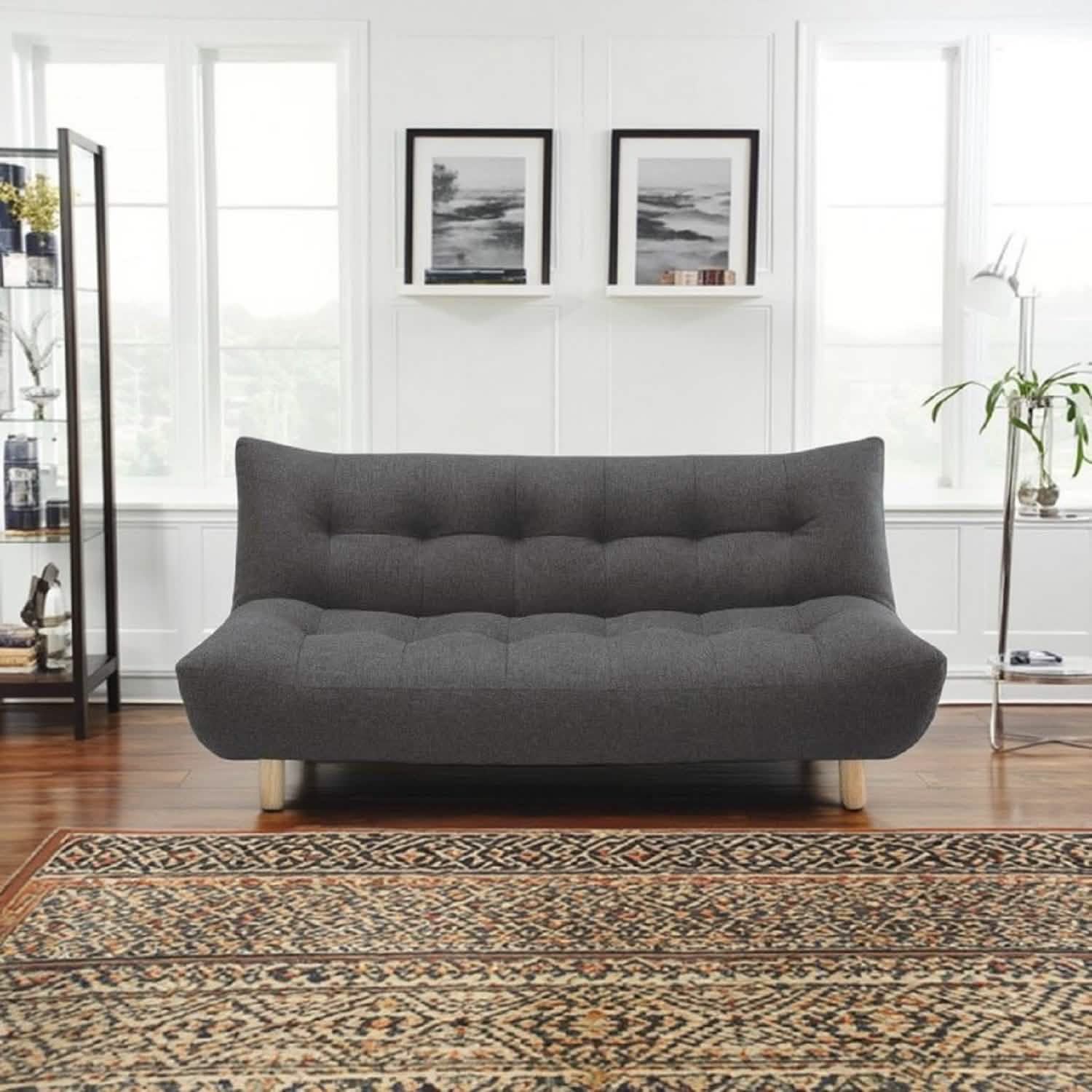 كنبة سرير خشب زان أحمر، 180*60*80 سم