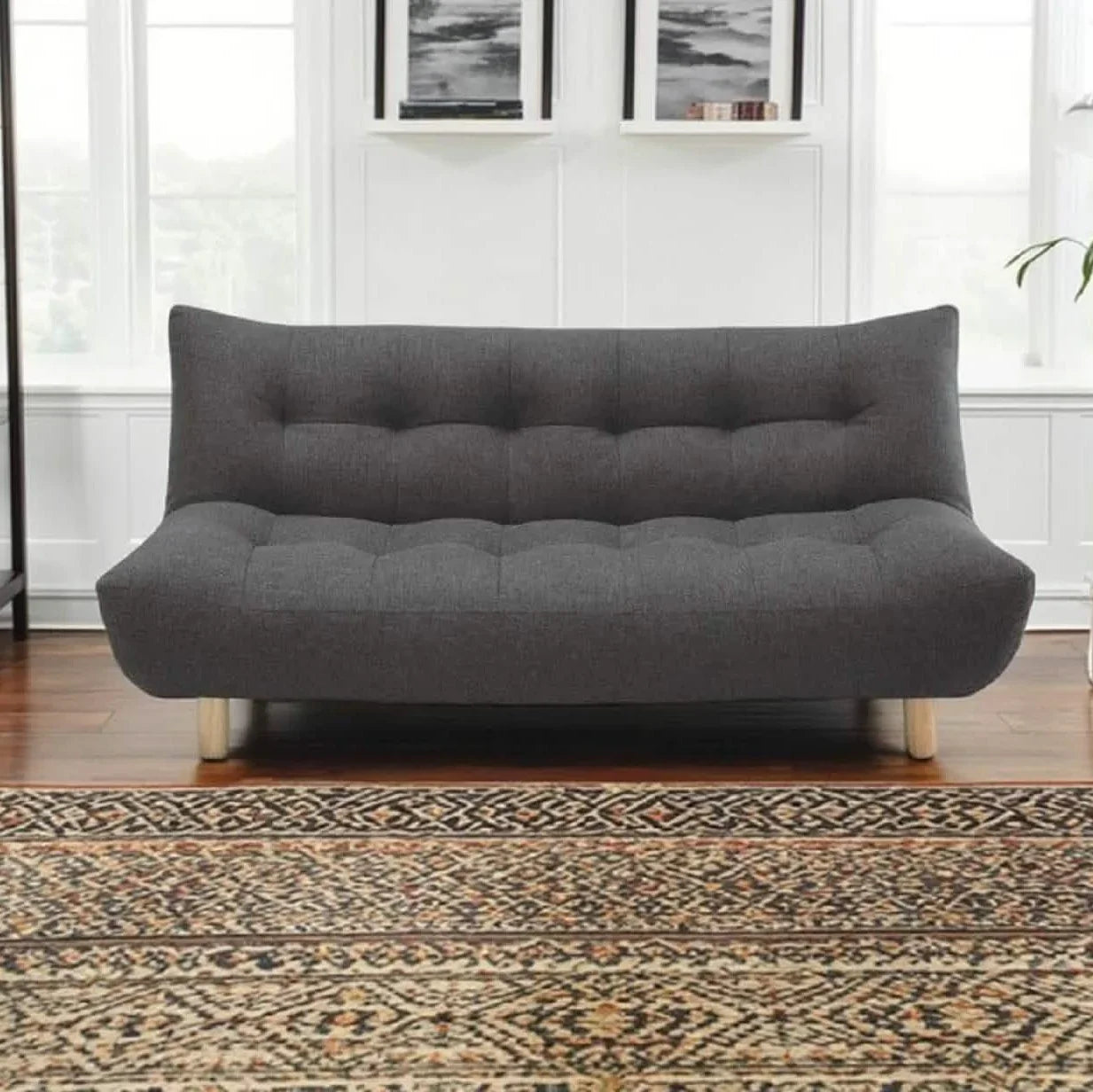 كنبة سرير خشب زان أحمر، 180*60*80 سم