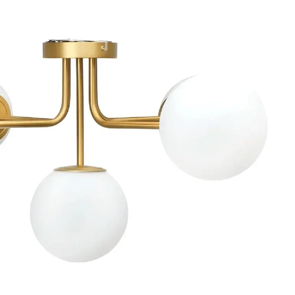 نجفة معدن و زجاج، 70*40 سم