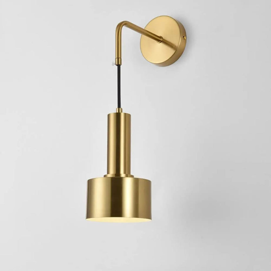 أبليك معدن، 12*40 سم - ذهبي