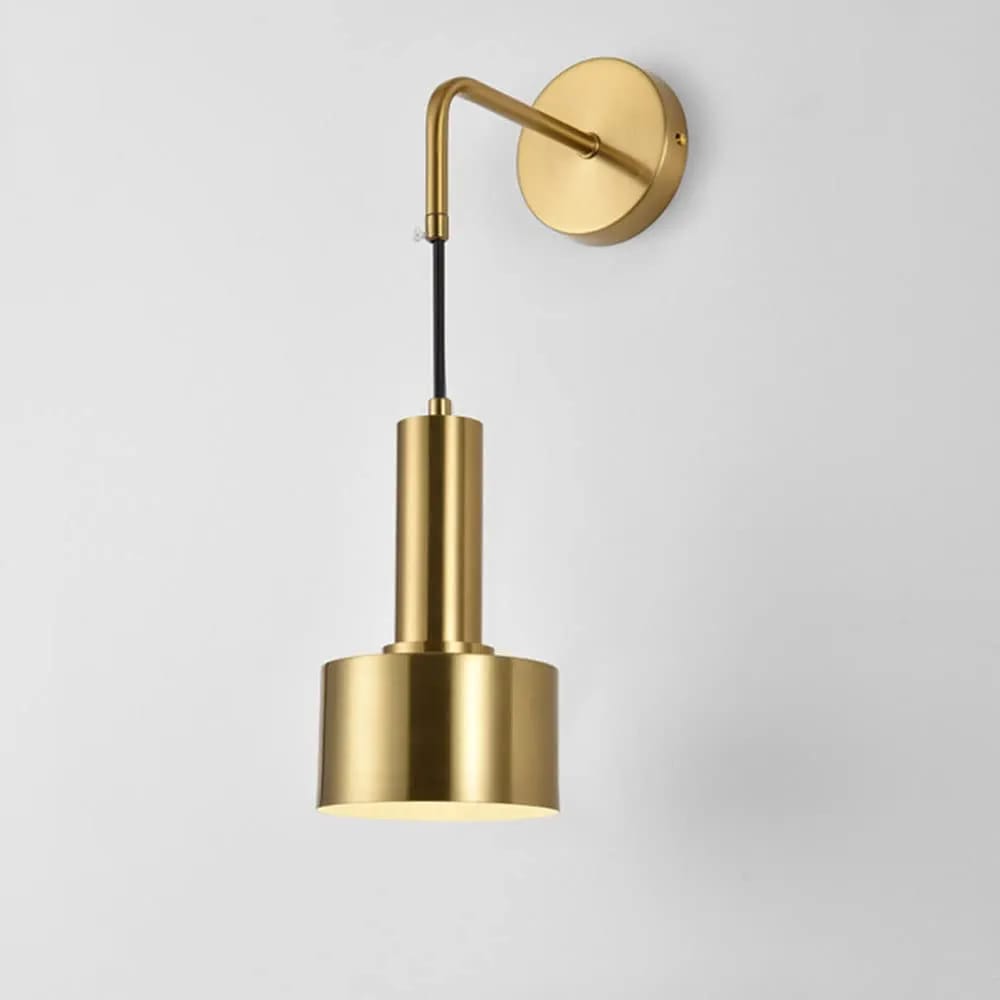 أبليك معدن، 12*40 سم - ذهبي